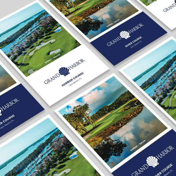 Custom course scorecards for Grand Harbor